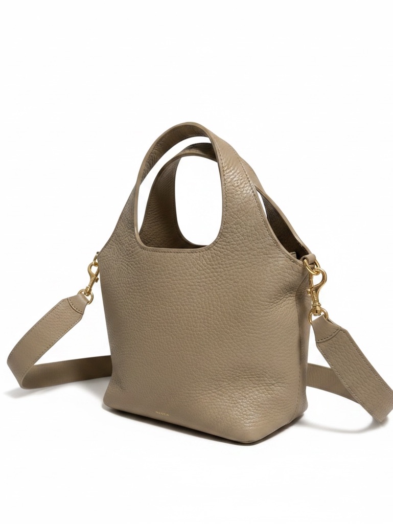 Cuyana Mini System Tote Dark Stone Italian Leather (Read: Ink Mark Inside)